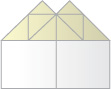 Step 13: Press these flaps flat to give the form shown - Lightning Paper Airplane