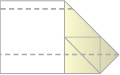 Step 14: Fold along the centre crease again to give - Lightning Paper Airplane